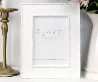 Raffles White Weave Photo Frame - 5x7