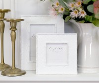 Raffles White Weave Photo Frame - 4x4