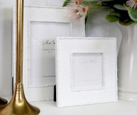 Raffles White Weave Photo Frame - 4x4