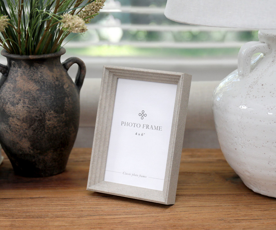 Sandstone Ridged Photo Frame 4x6