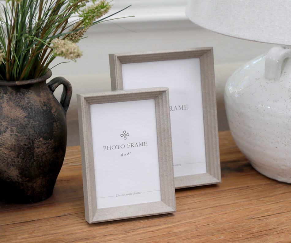 Sandstone Ridged Photo Frame 4x6