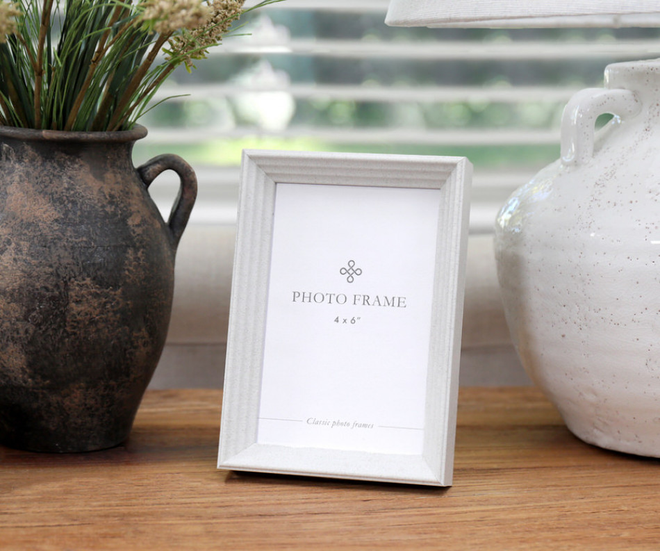 Limestone Ridged Photo Frame 4x6