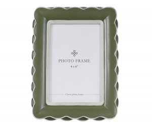 Portman Green Scallop Photo Frame 4x6