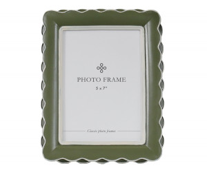 Portman Green Scallop Photo Frame 5x7