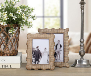 Penfold Rattan Wave Photo Frame 4x6