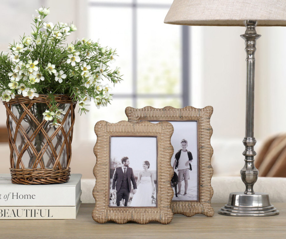 Penfold Rattan Wave Photo Frame 5x7
