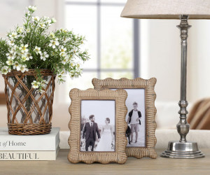 Penfold Rattan Wave Photo Frame 5x7