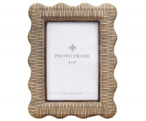 Penfold Rattan Wave Photo Frame 4x6