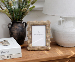 Penfold Rattan Wave Photo Frame 4x6