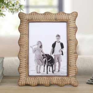 Penfold Rattan Wave Photo Frame 5x7"