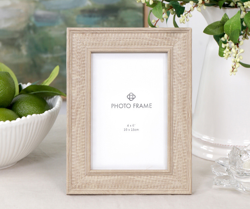Seaforth Natural Weave Photo Frame - 4x6 inch
