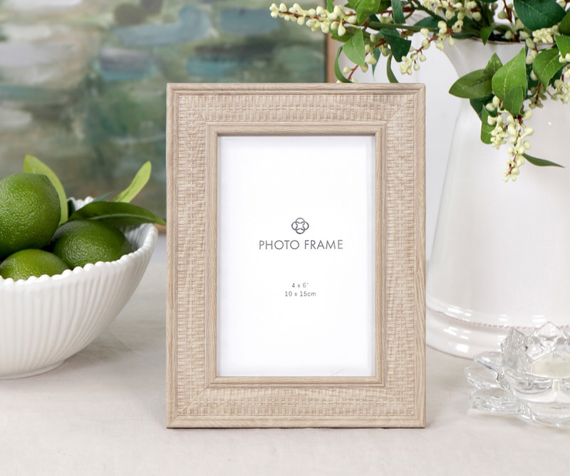 Seaforth Natural Weave Photo Frame - 4x6 inch