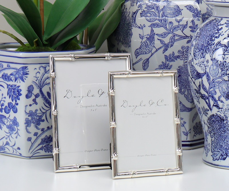 Luxe Silver Bamboo Photo Frame - 5x7