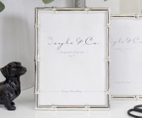 Luxe Silver Bamboo Photo Frame - 5x7