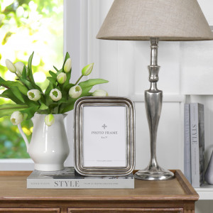 Esther Antique Silver Photo Frame 5x7", designed to display a favourite photograph or small artwork
