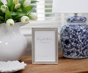Palladino Silver Rope Photo Frame 4x6