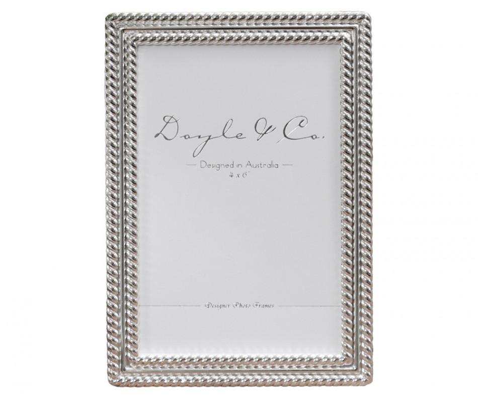 Palladino Silver Rope Photo Frame 4x6
