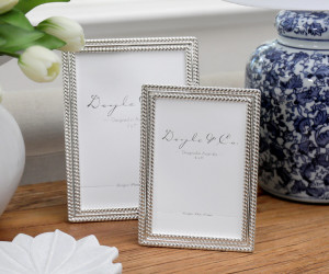 Palladino Silver Rope Photo Frame 5x7