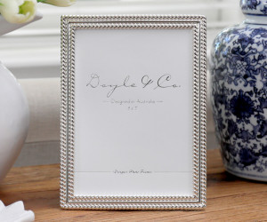 Palladino Silver Rope Photo Frame 5x7