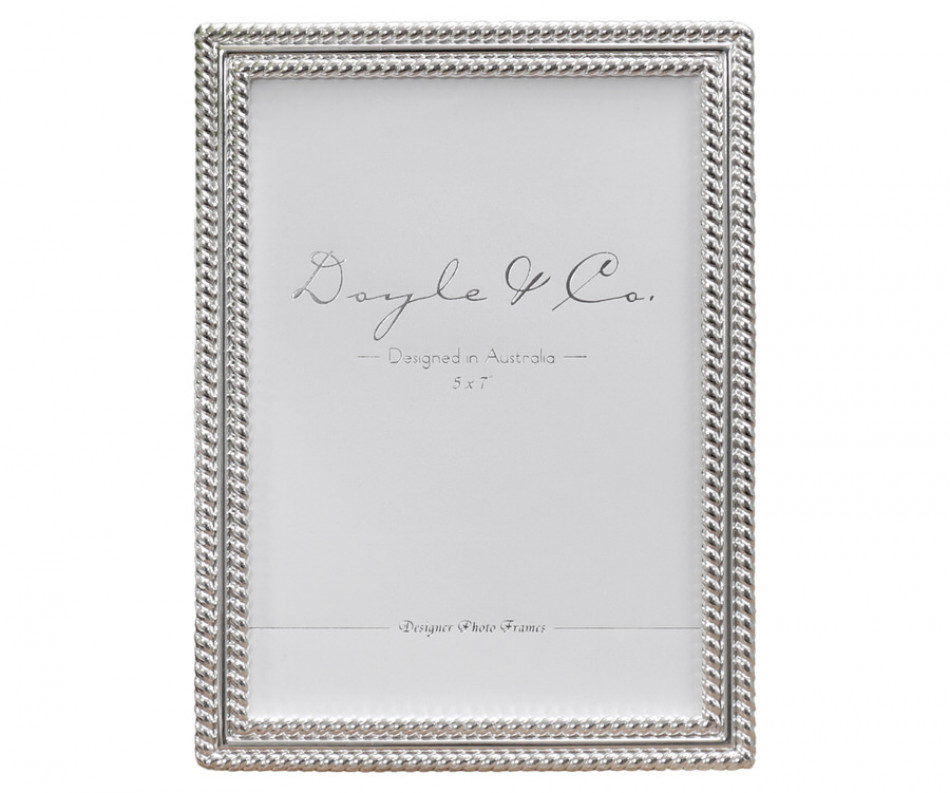 Palladino Silver Rope Photo Frame 5x7