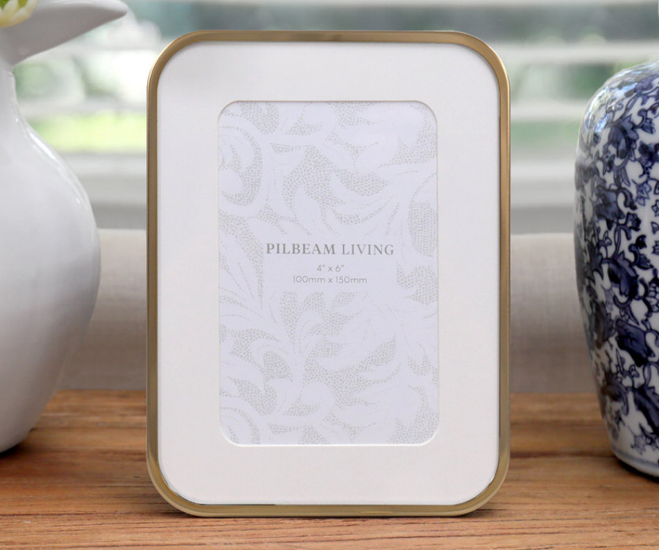 Hepburn Gold Photo Frame 4x6"