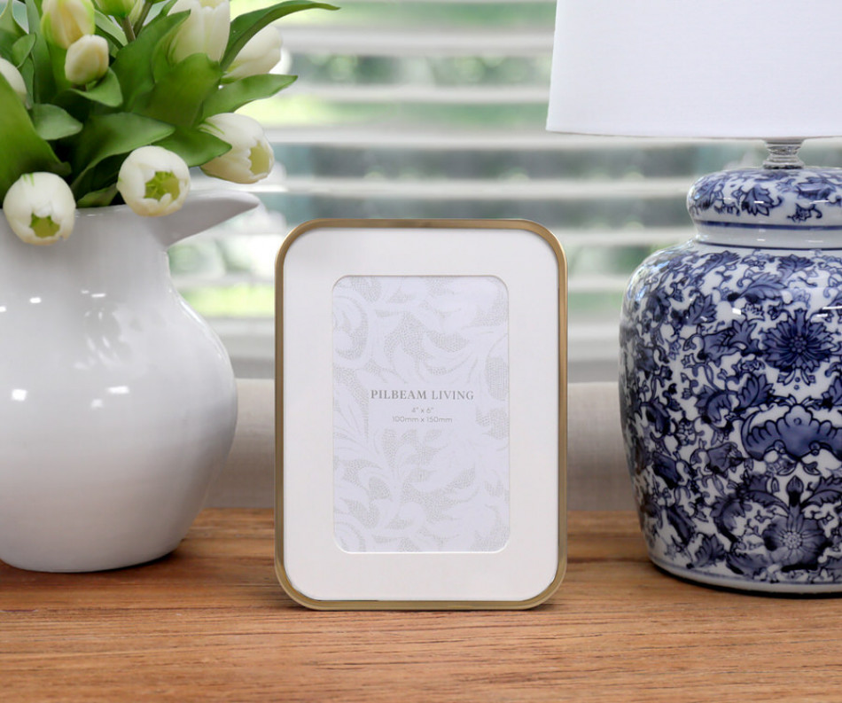 Hepburn Gold Photo Frame 4x6