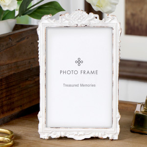 Seraphina Vintage White Photo Frame 4x6"