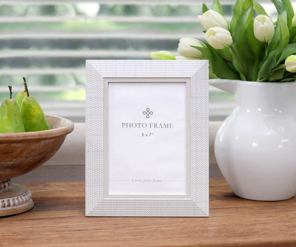 Eastview White Photo Frame 5x7