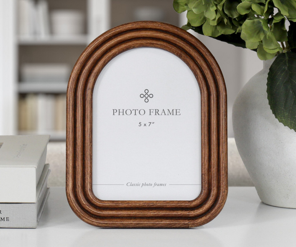 Cranley Wood Arch Photo Frame 5x7"