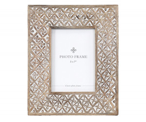Lennox Carved Wood Photo Frame 5x7