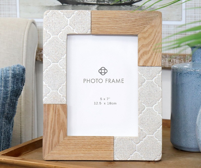 Coogee Sandstone & Wood Photo Frame - 5x7"