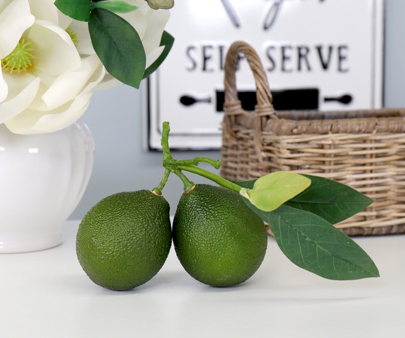 Tahiti Lime Cluster with Leaves