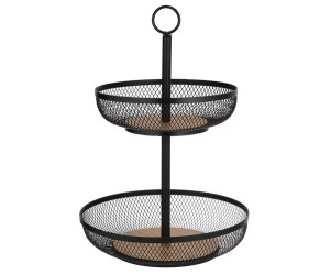Olsen 2-Tier Fruit Basket - Black