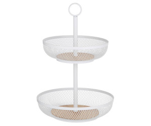 Olsen 2-Tier Fruit Basket - White