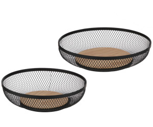 Olsen Set 2 Mesh Storage Bowls - Black