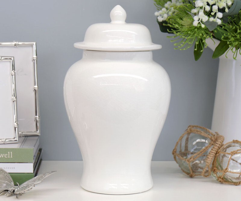 Salisbury White Ginger Jar