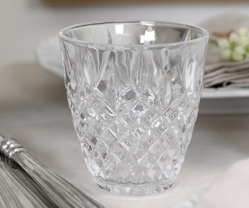 Set 6 Tilbury Cut Glass Tapered Tumblers