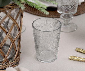 Chantilly Hand Etched Water Glass