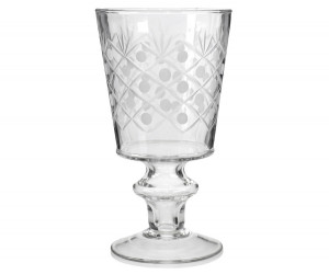 Chantilly Hand Etched Wine Glass
