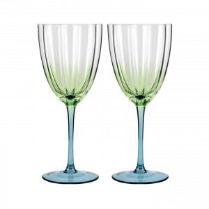 Set 4 Capri Fluted Wine Glasses, a drinkware piece for serving and tabletop use