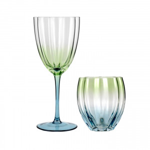 Set 4 Capri Fluted Wine Glasses, a practical vessel for drinks with decorative tabletop appeal