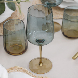 Set 4 Marina Ombre Wine Glasses, decorative tableware
