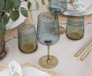 Set 4 Marina Ombre Tumbler Glasses