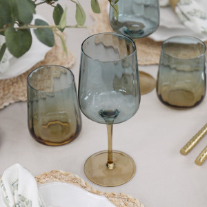Set 4 Marina Ombre Wine Glasses, a drinkware piece designed for serving beverages at the table