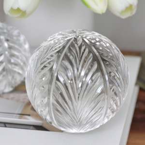 Large Park Lane Wingcut Glass Ball, decorative tableware