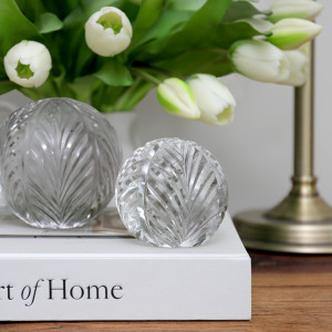 Small Park Lane Wingcut Glass Ball, a drinkware piece designed for serving beverages at the table