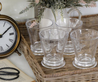 Set 4 French Bee Tumblers