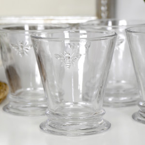 Set 4 French Bee Tumblers
