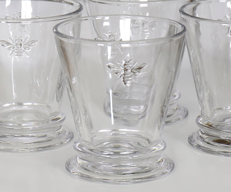 Set 4 French Bee Tumblers