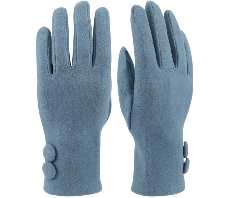 Winona 2 Button Gloves - Blue